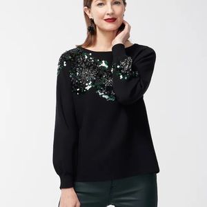 Chico’s Embellished Pullover Sweater